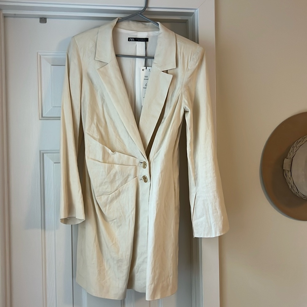Linen Blazer Dress
